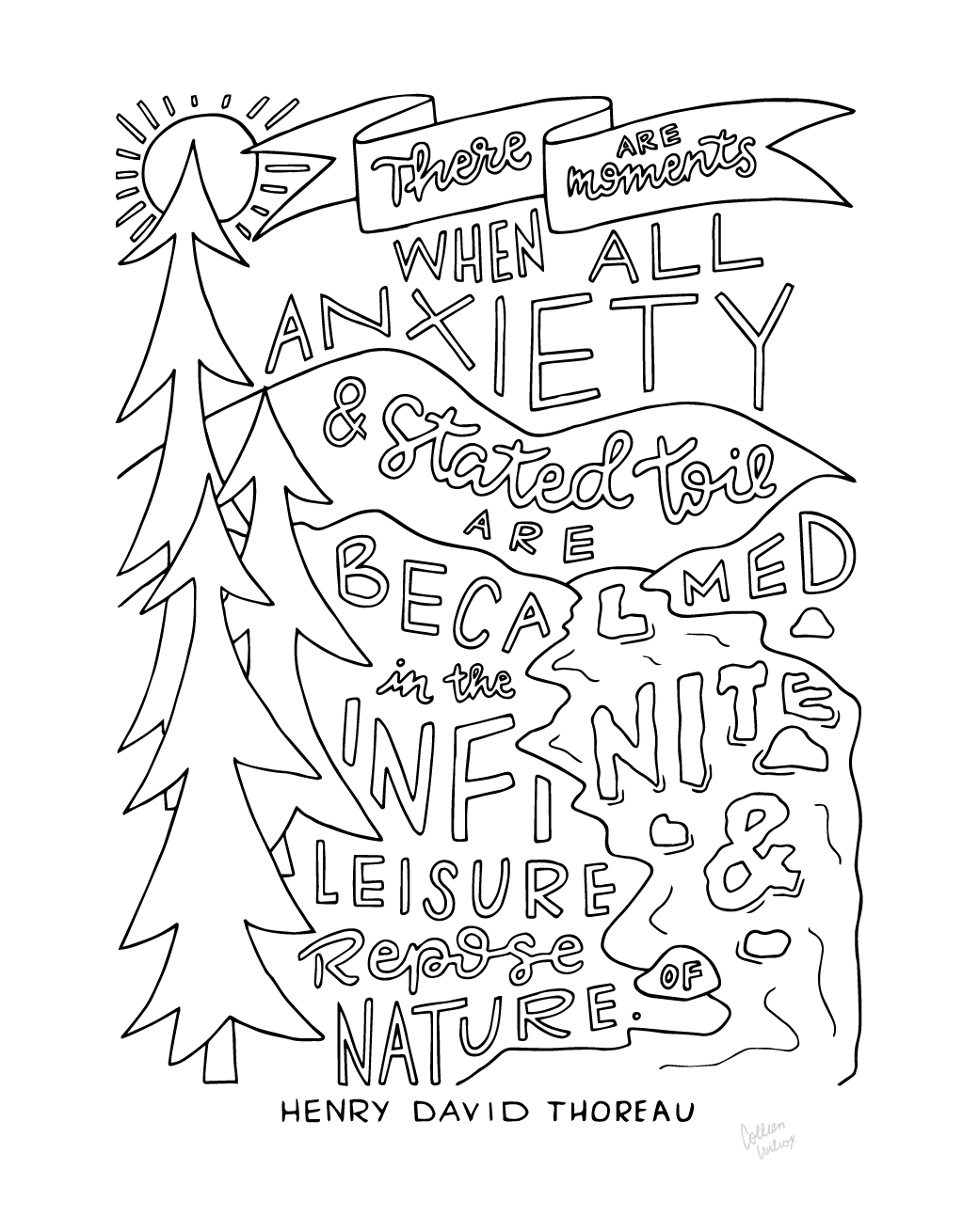 Inspirational Coloring Pages Wander On Words