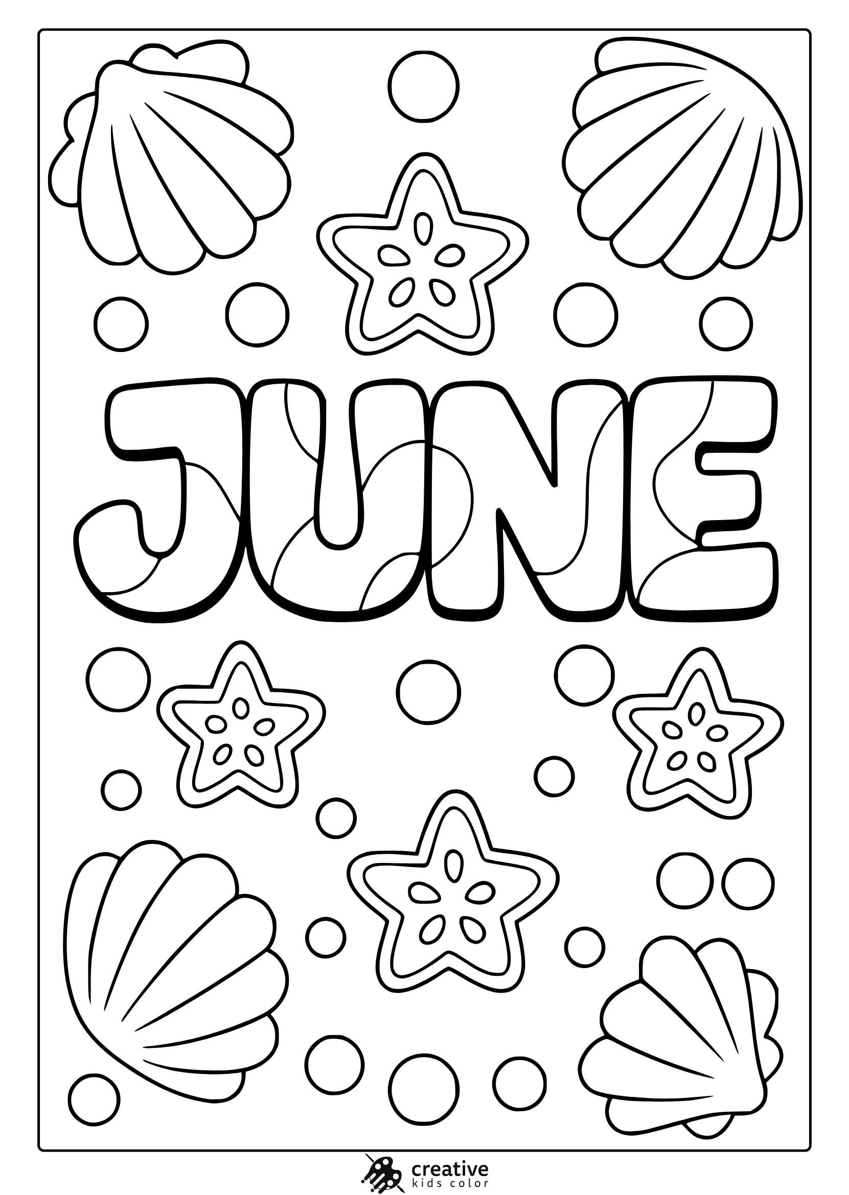 June Coloring Pages Free Fun Summer Printables 