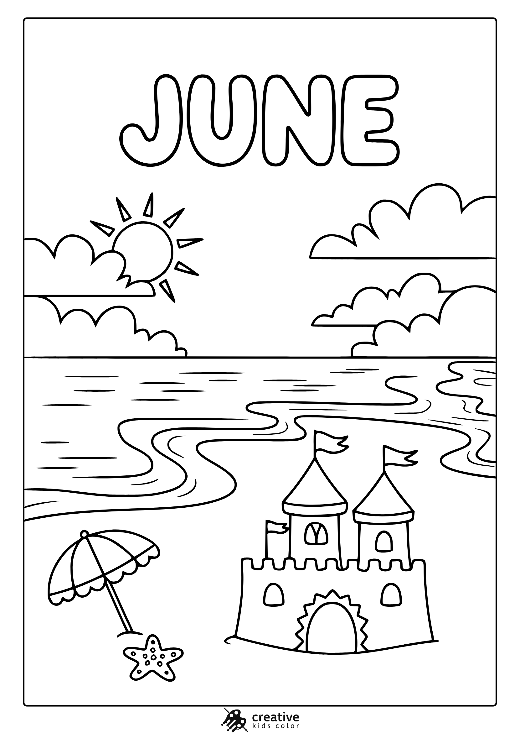 June Coloring Pages Free Fun Summer Printables 