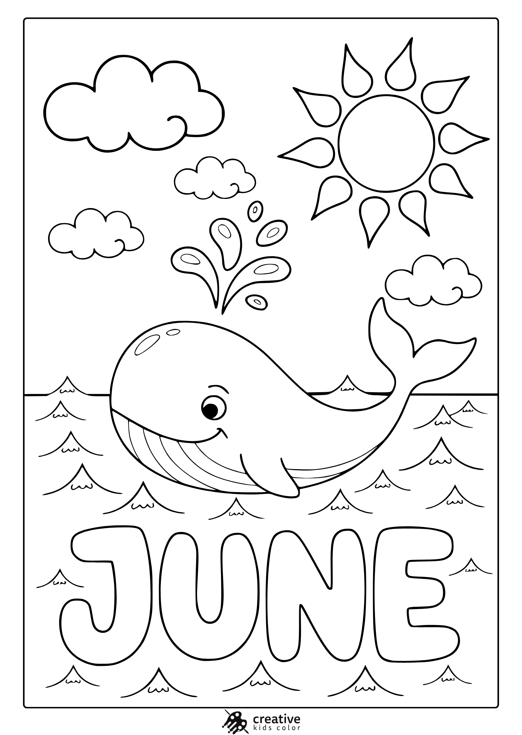 June Coloring Pages Free Fun Summer Printables 
