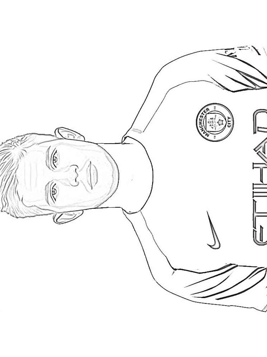 Kevin De Bruyne Coloring Pages