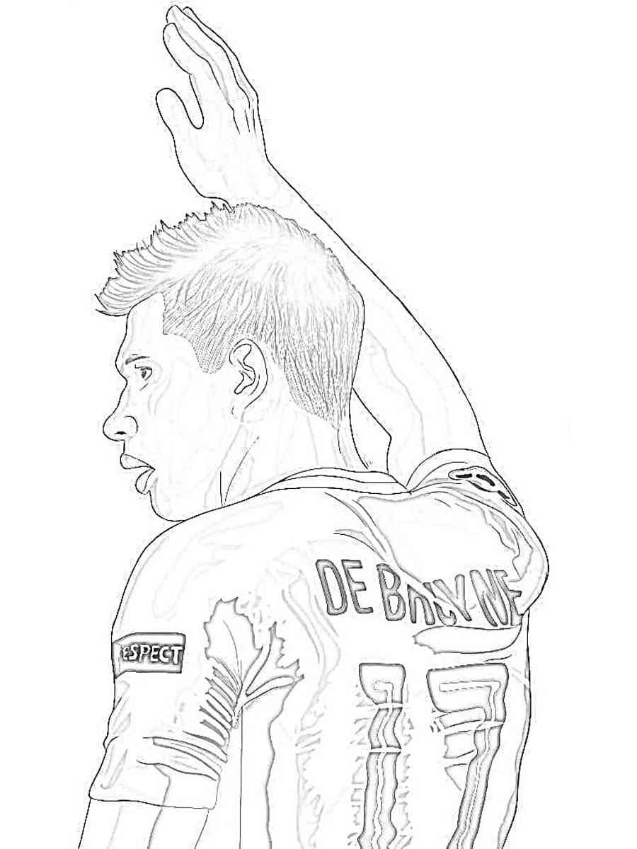 Kevin De Bruyne Coloring Pages