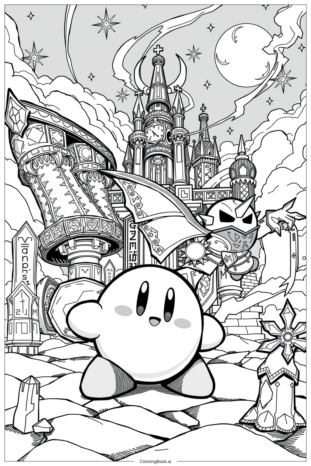Printable Kirby Coloring Pages
