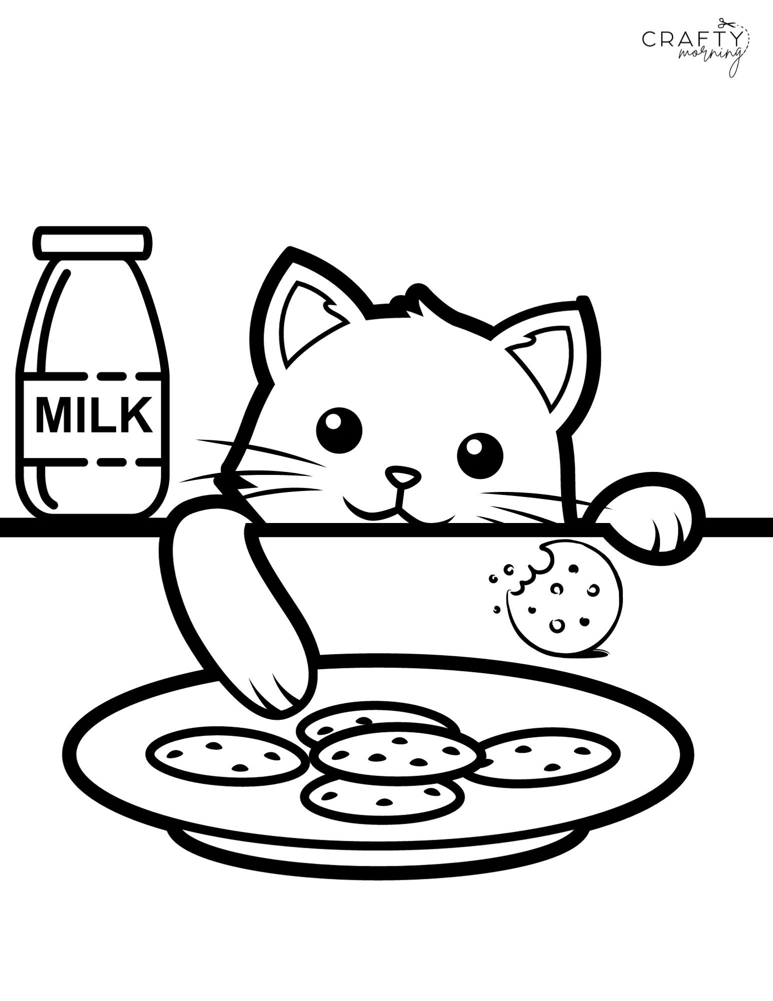 Printable Kitten Coloring Pages