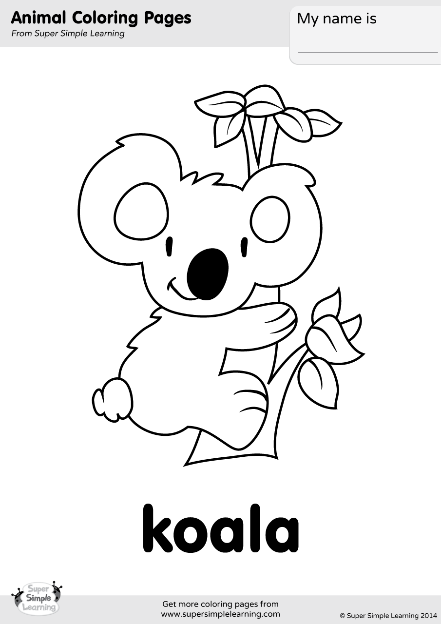 Koala Coloring Pages Printable