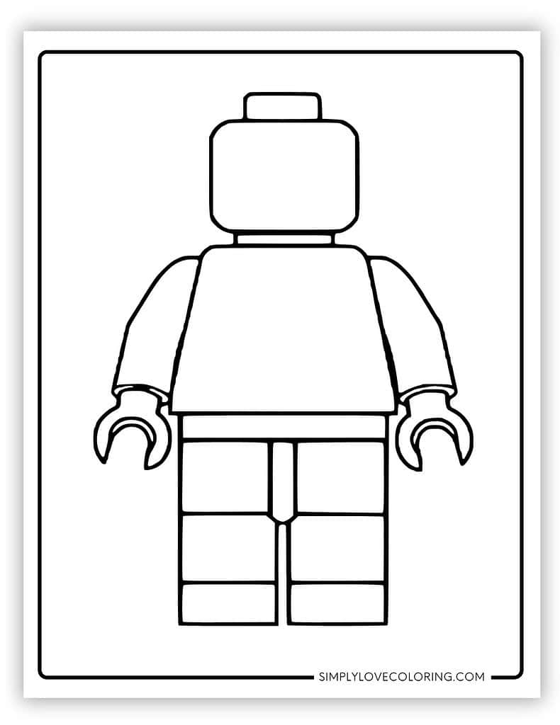 Lego Coloring Pages Free PDF Printables Simply Love Coloring
