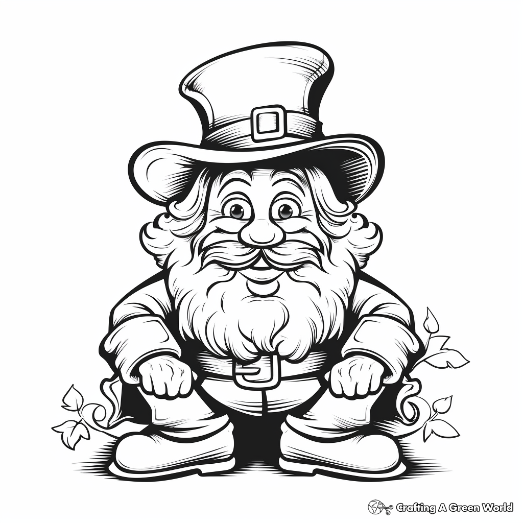Free Printable Leprechaun Coloring Page