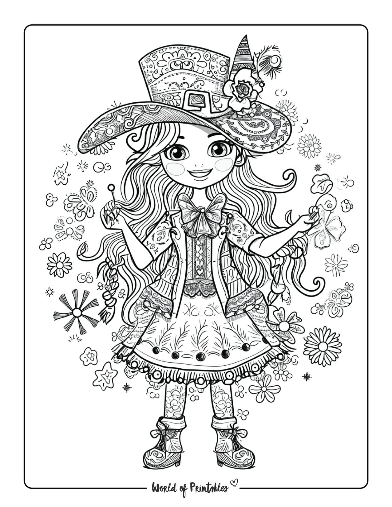 Leprechaun Coloring Pages Printable