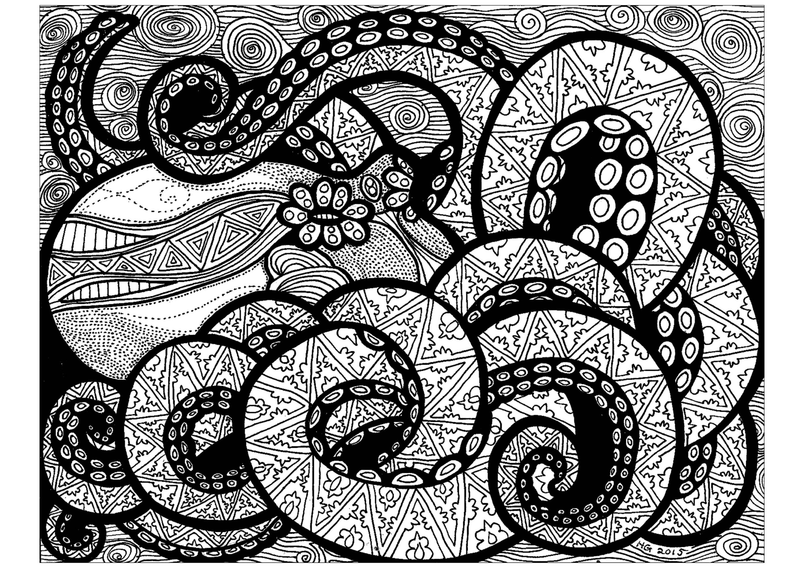 Octopus Coloring Pages Printable