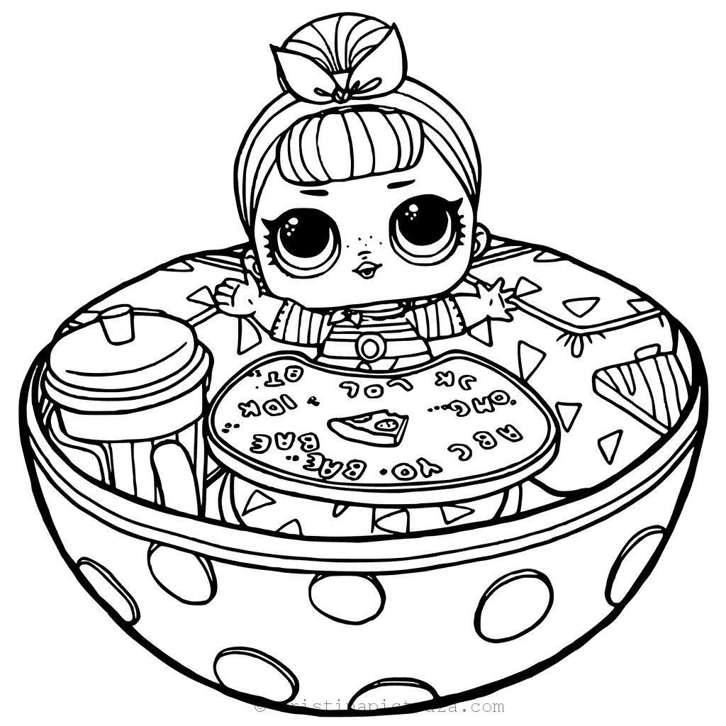 LOL Dolls Coloring Pages Coloring Sheets With LOL
