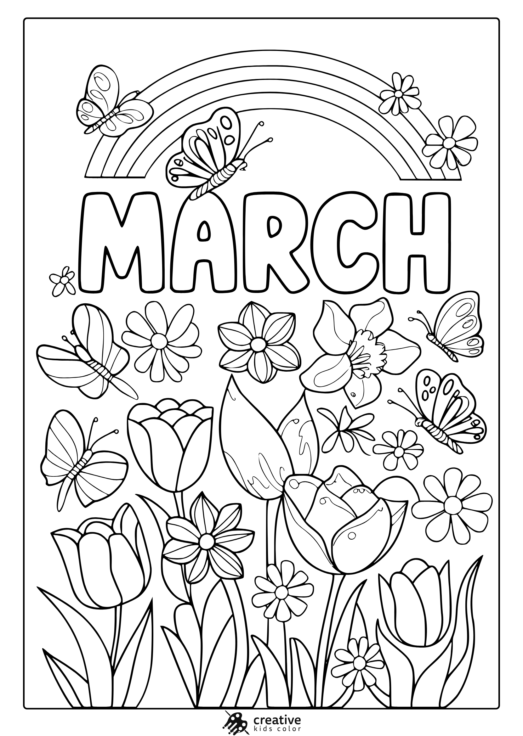 Free Printable March Coloring Pages