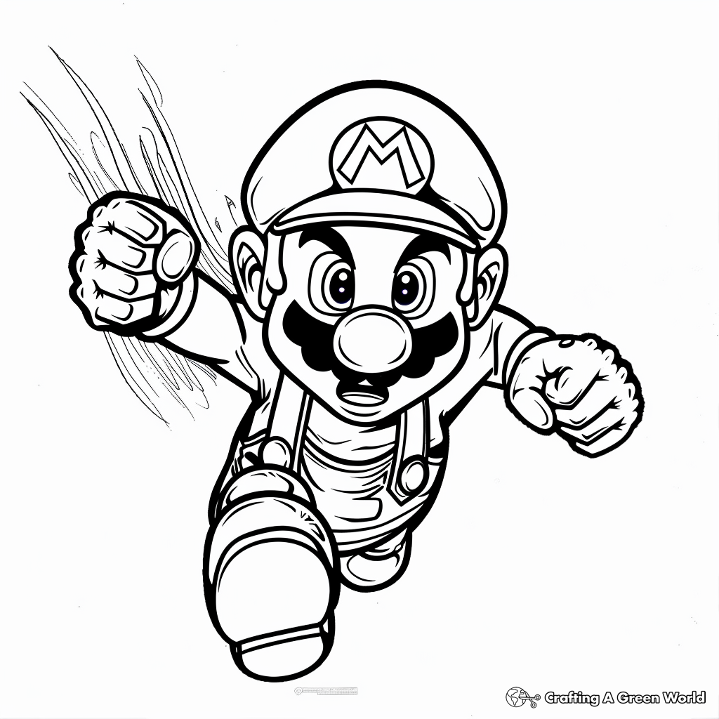 Mario Color Pages Printable