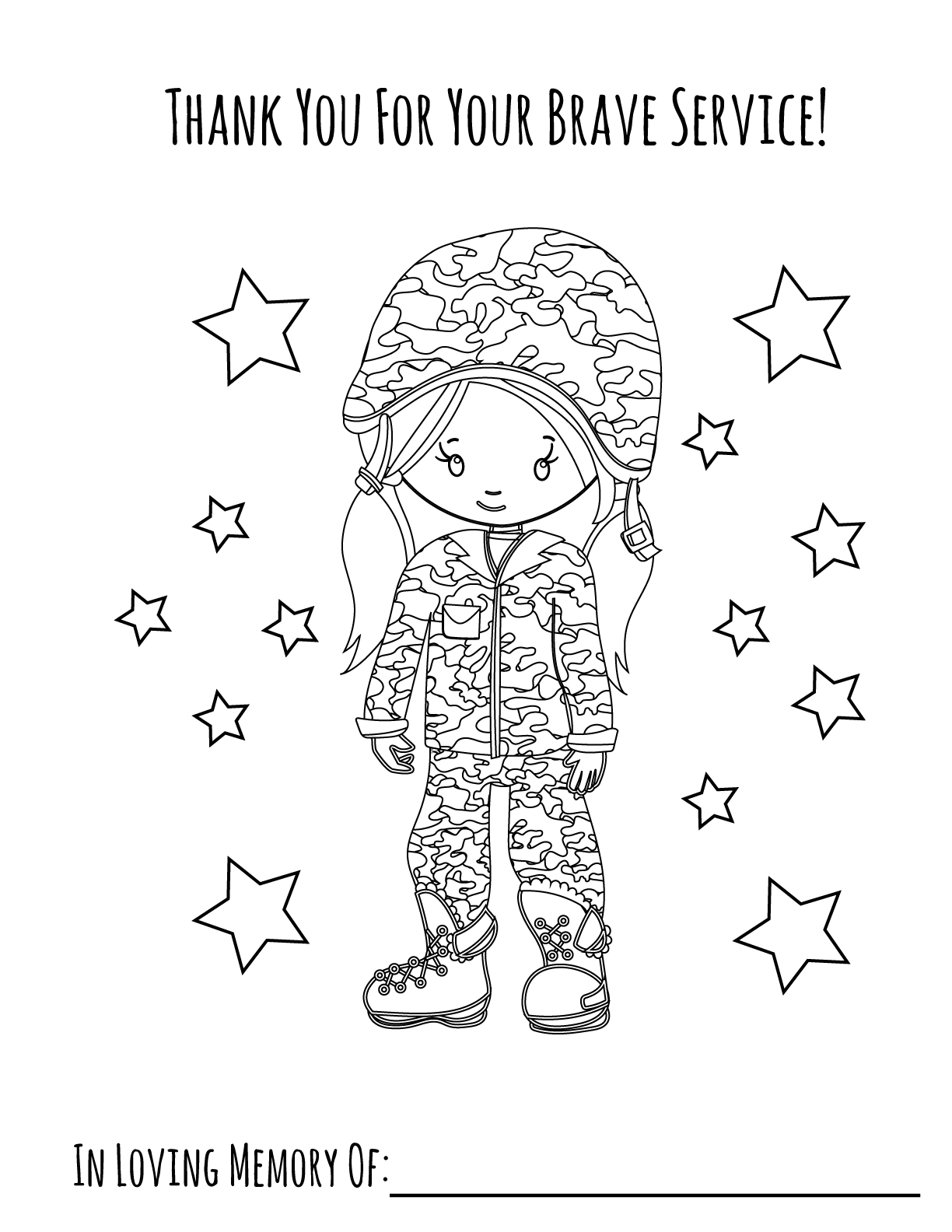 Printable Memorial Day Coloring Pages