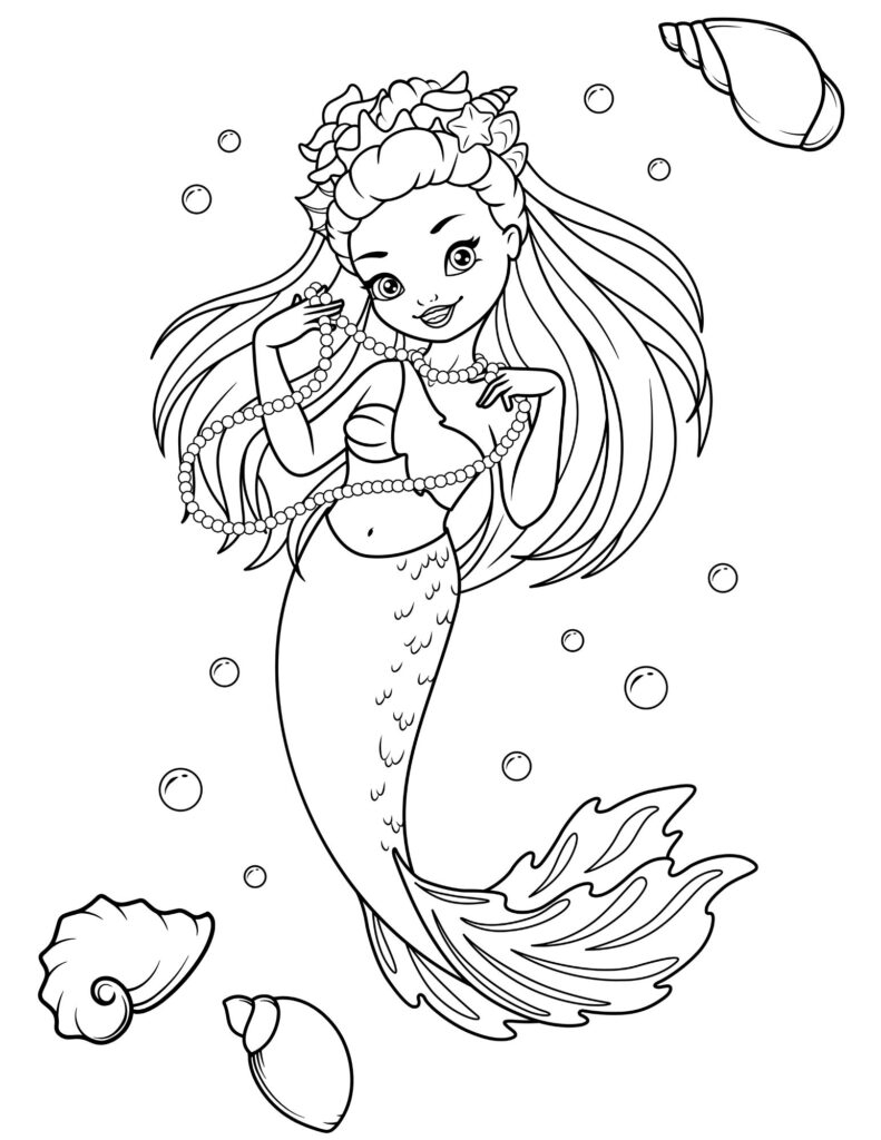 Mermaid Coloring Pages FREE Printable Activities For Kids Worksheets Library