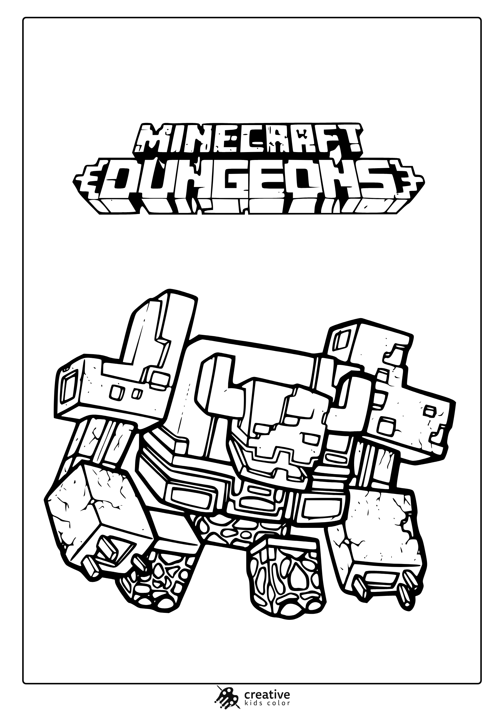 Free Minecraft Coloring Pages Printable