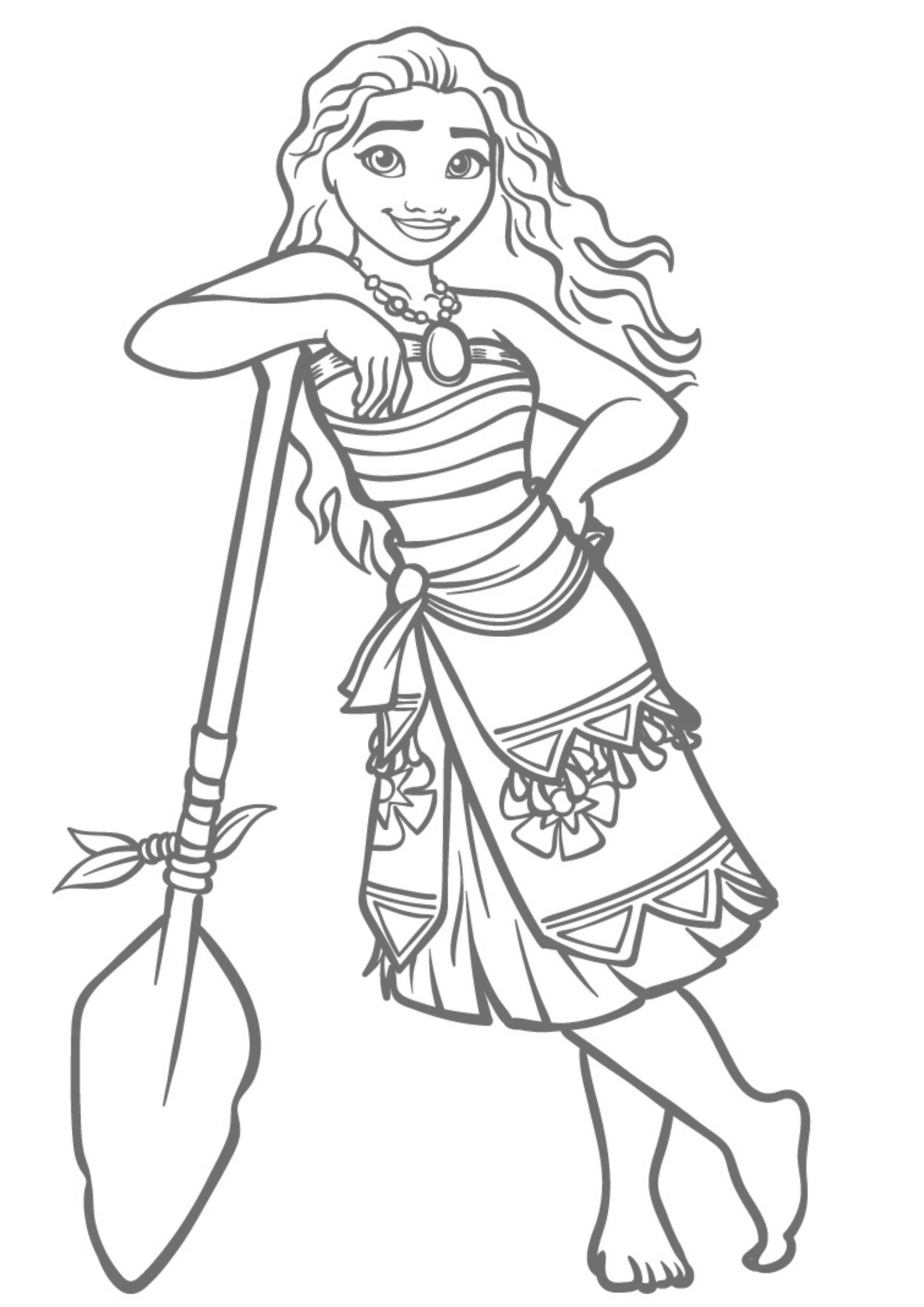 Moana Coloring Book Etsy