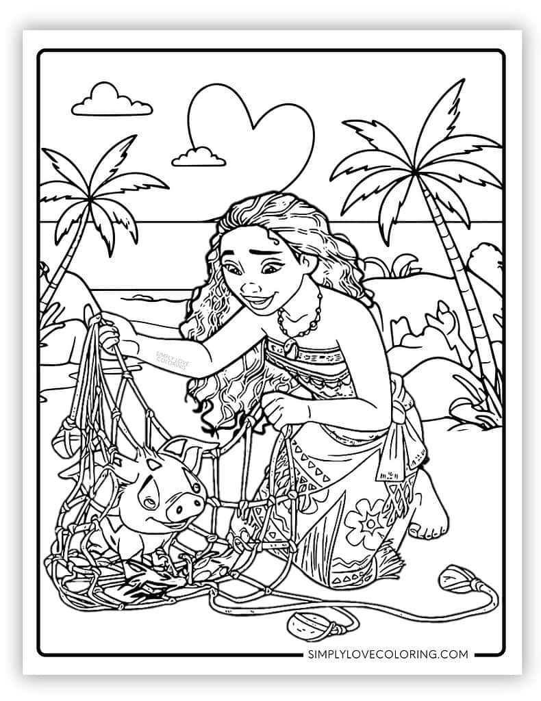 Printable Moana Coloring Pages
