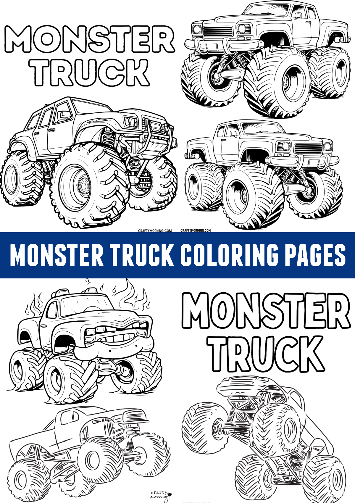 Monster Truck Coloring Pages Printable