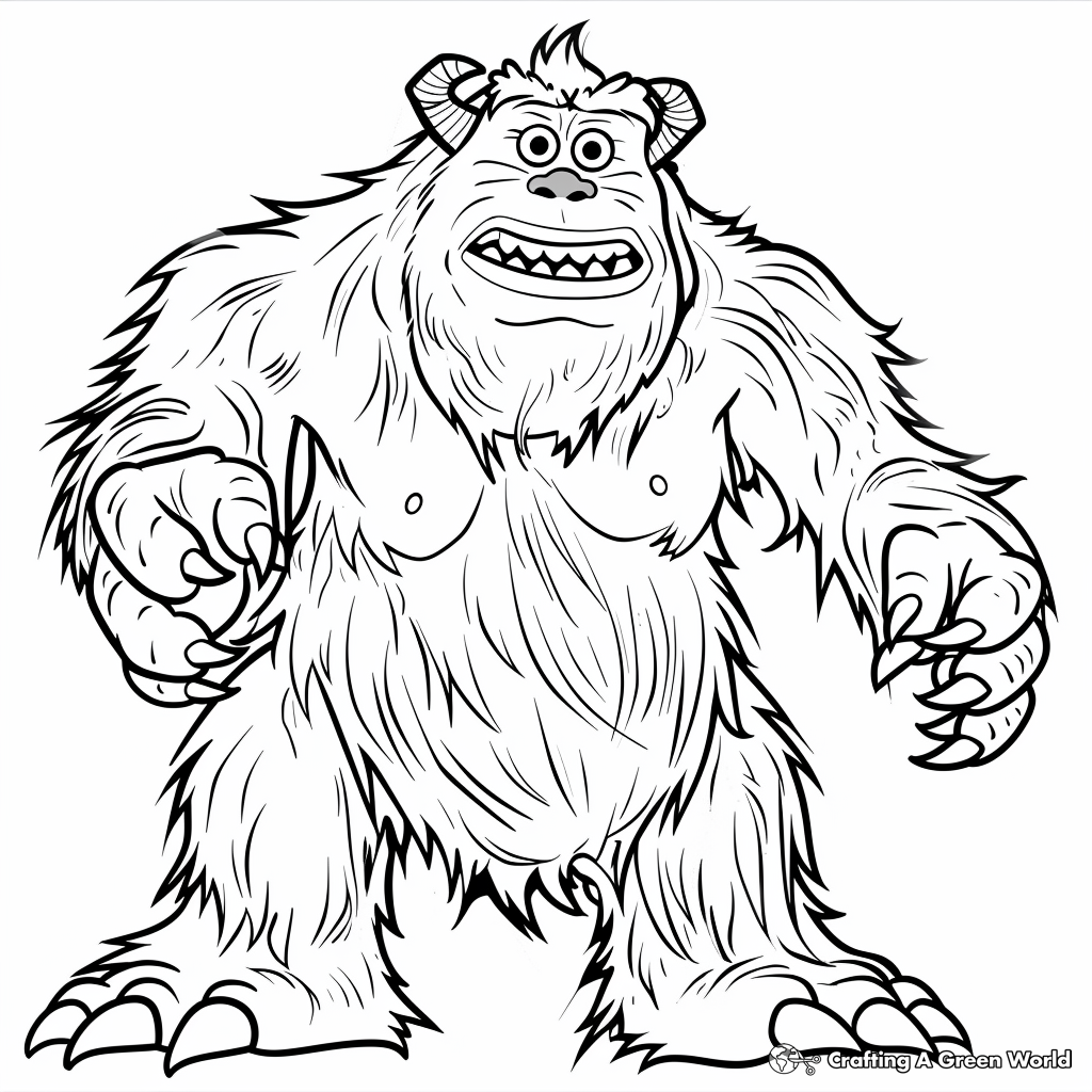 Monsters Inc Printable Coloring Pages