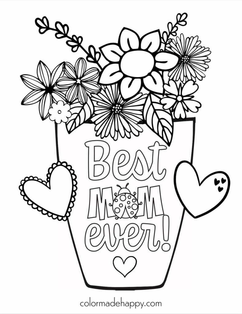 Mother s Day Coloring Pages