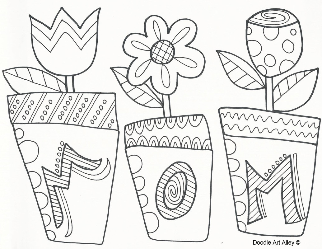 Mothers Day Coloring Pages DOODLE ART ALLEY