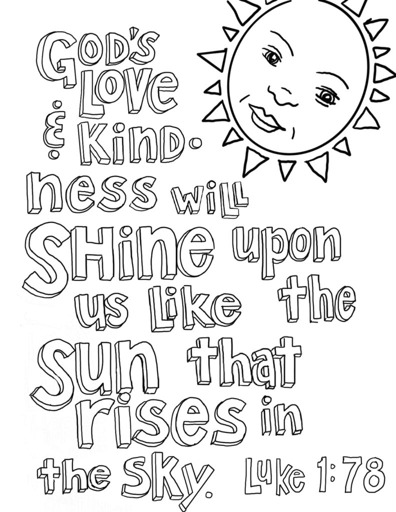 Bible Verse Coloring Pages Printable