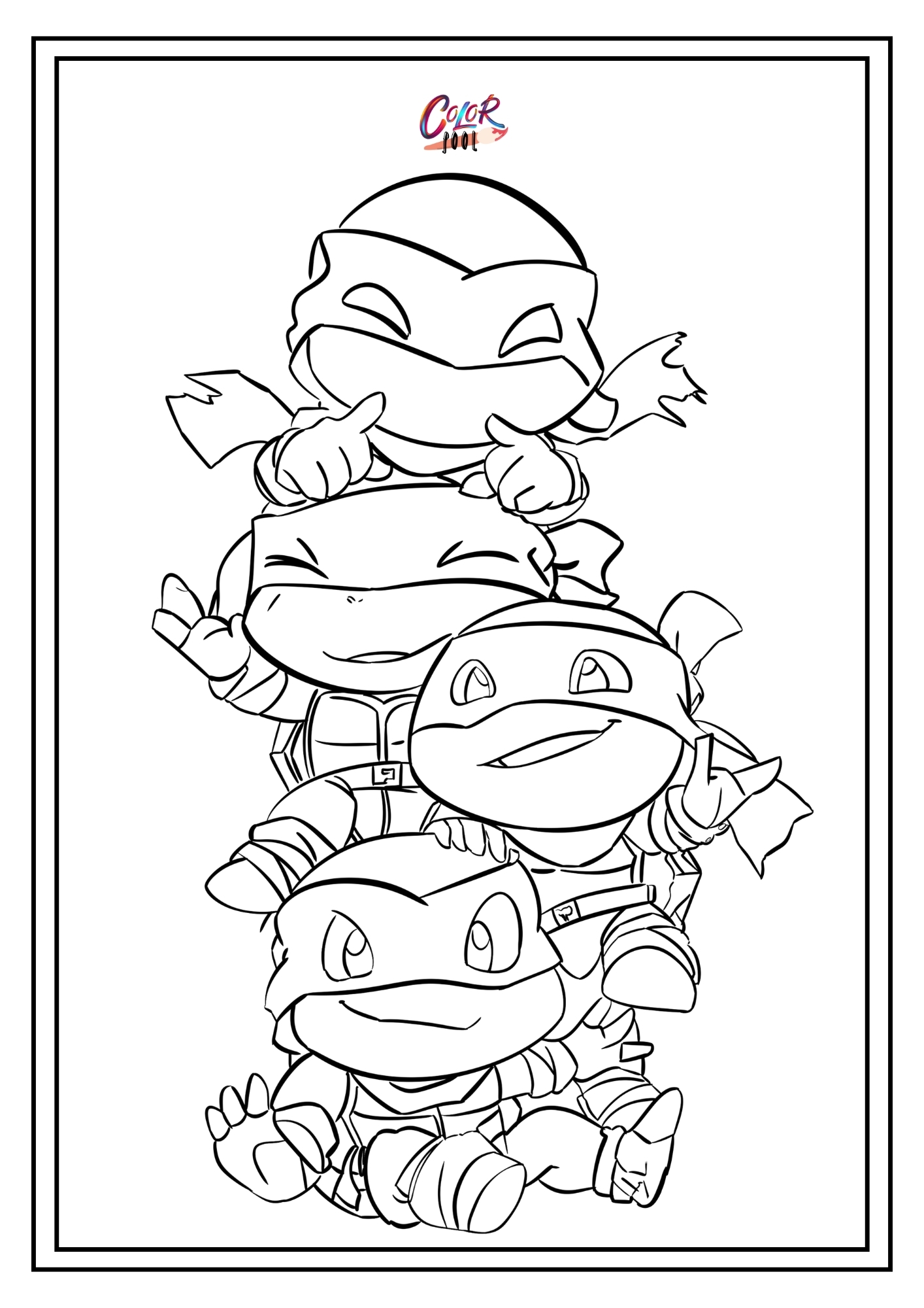 Printable Coloring Pages Ninja Turtles
