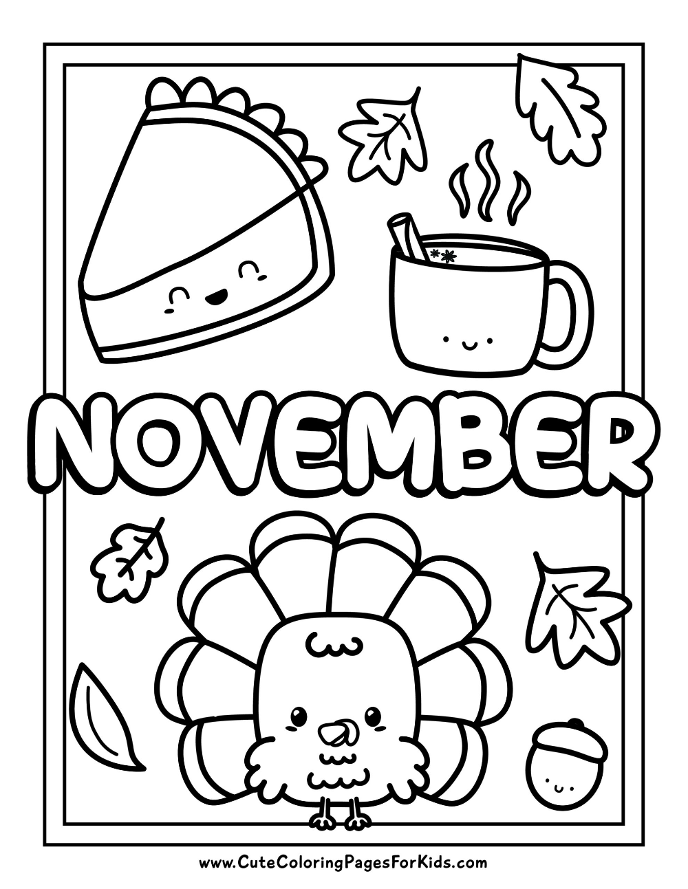 November Coloring Pages Printable