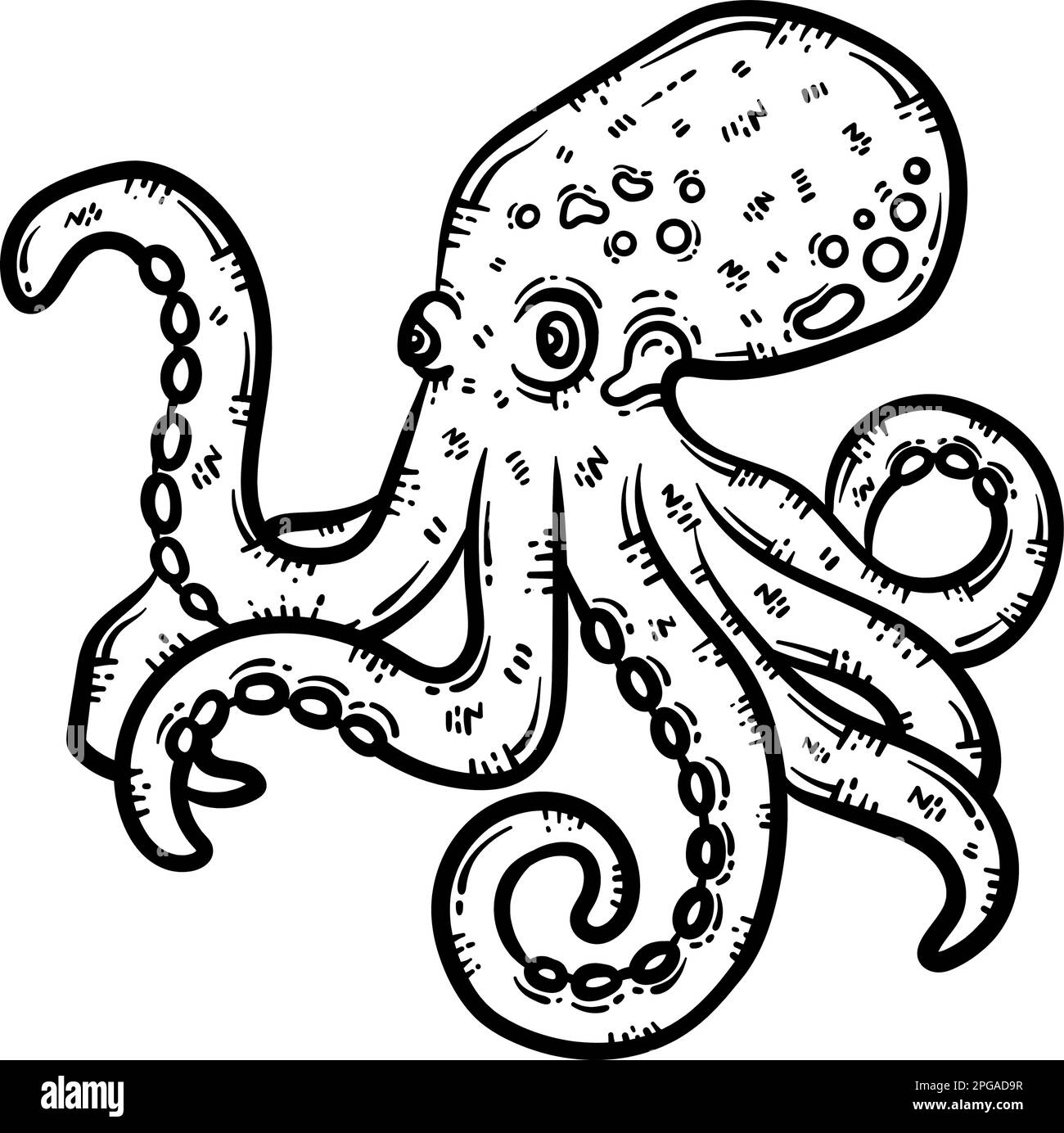 Printable Octopus Coloring Page