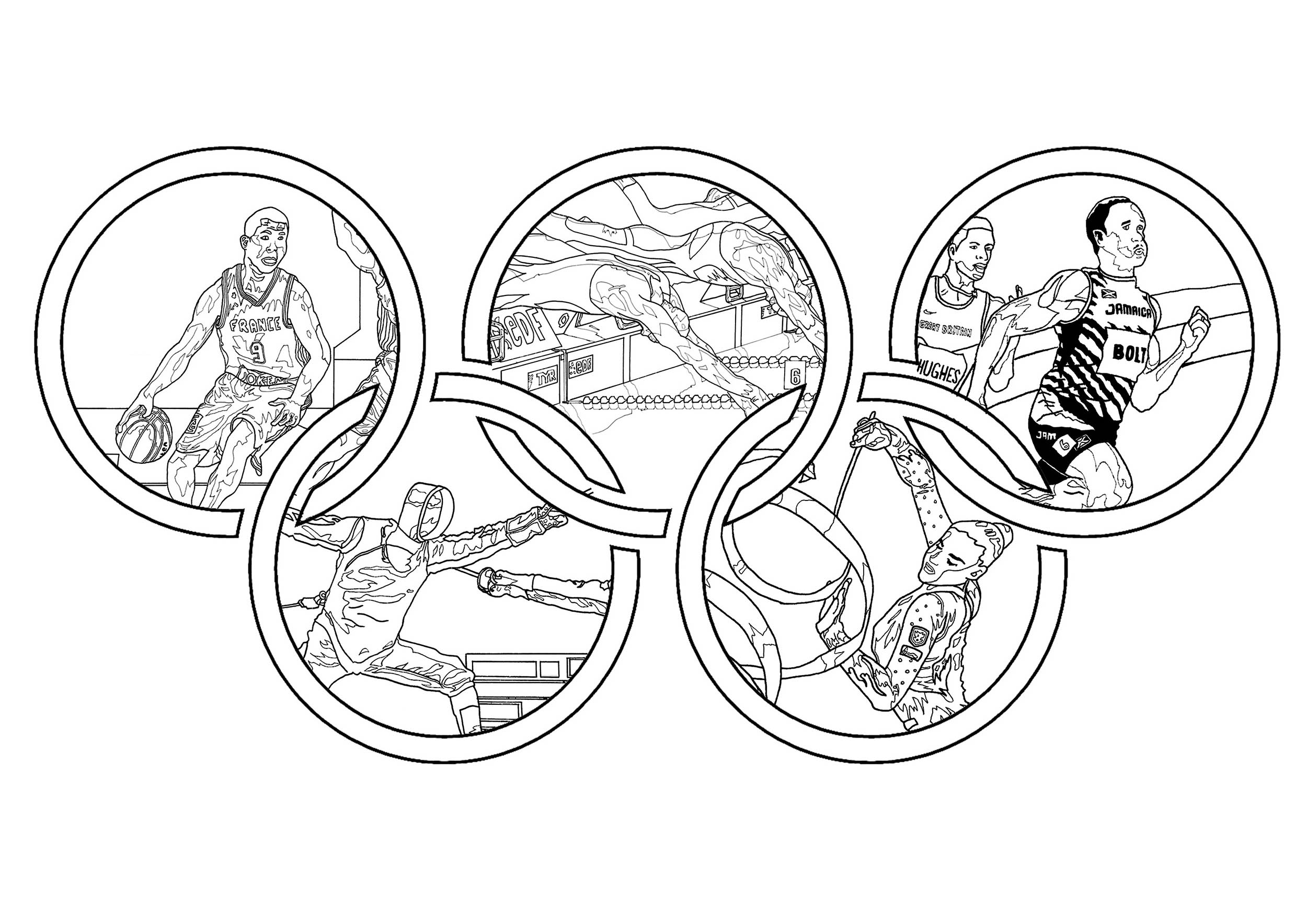 Olympic Games Sport Coloring Pages For Adults