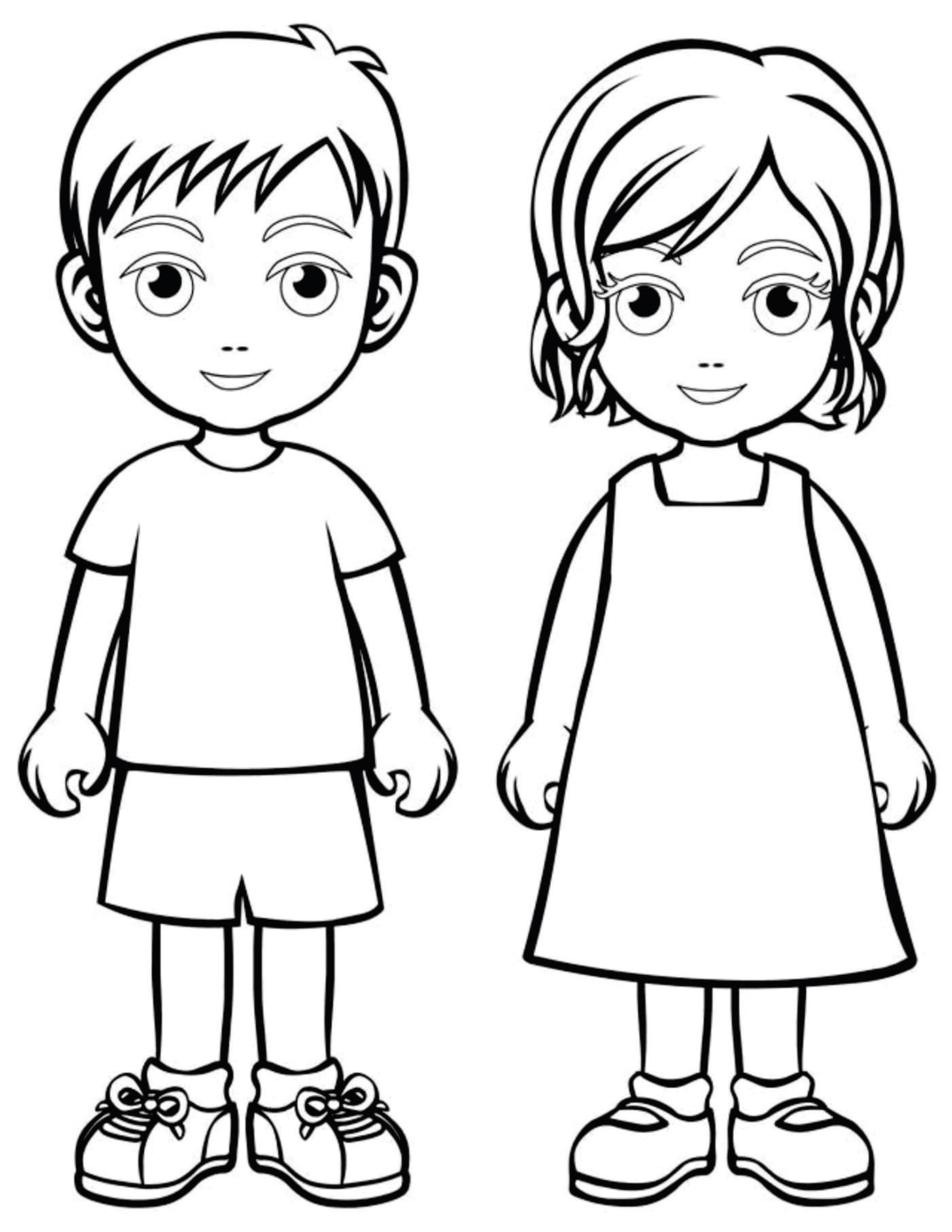 Printable People Coloring Pages