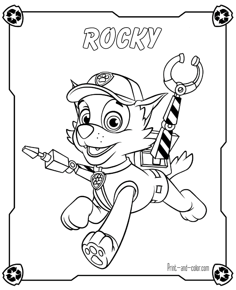 Paw Patrol Printable Coloring Pages