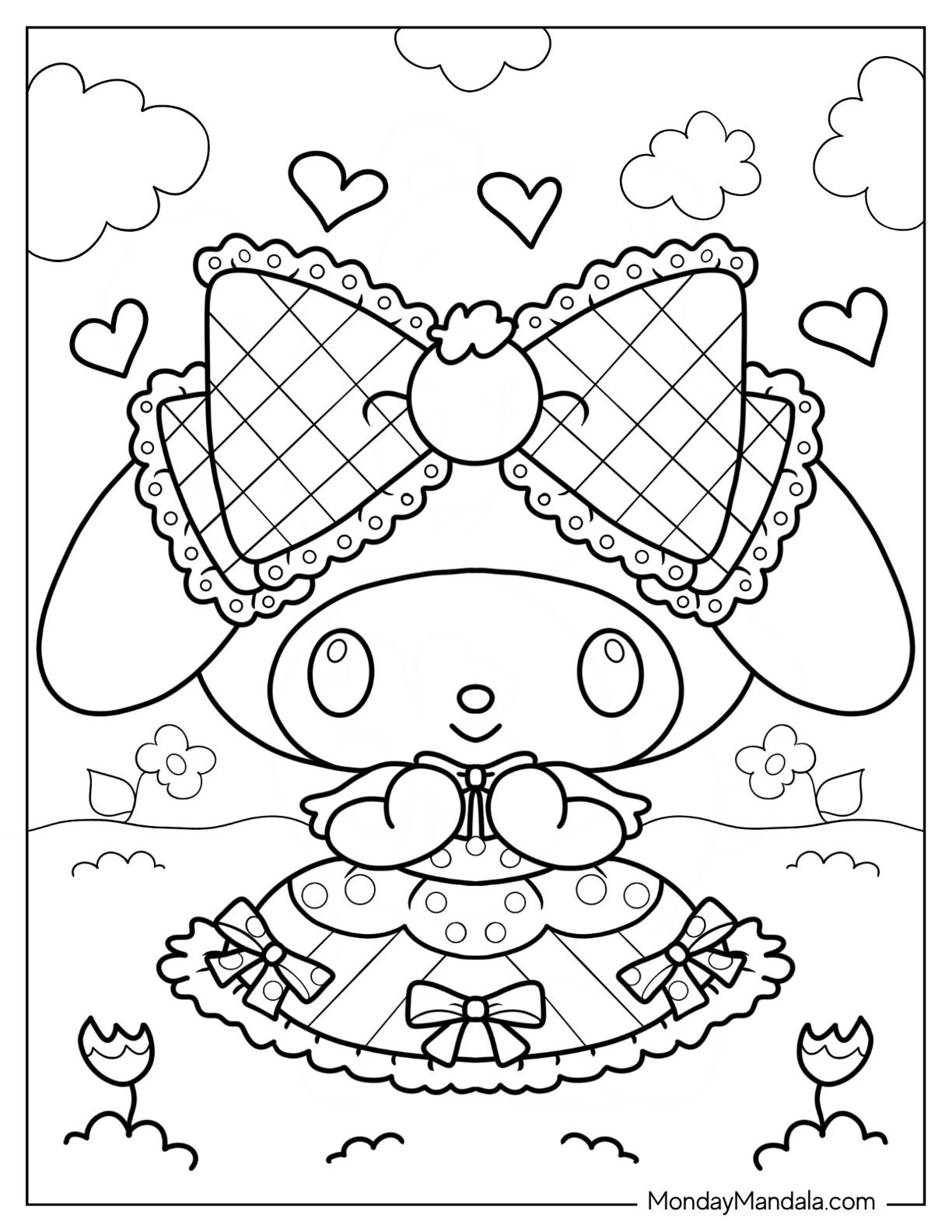Pin By Moira Ayylin On Hello Kitty Hello Kitty Colouring Pages Hello Kitty Coloring Cute Coloring Pages