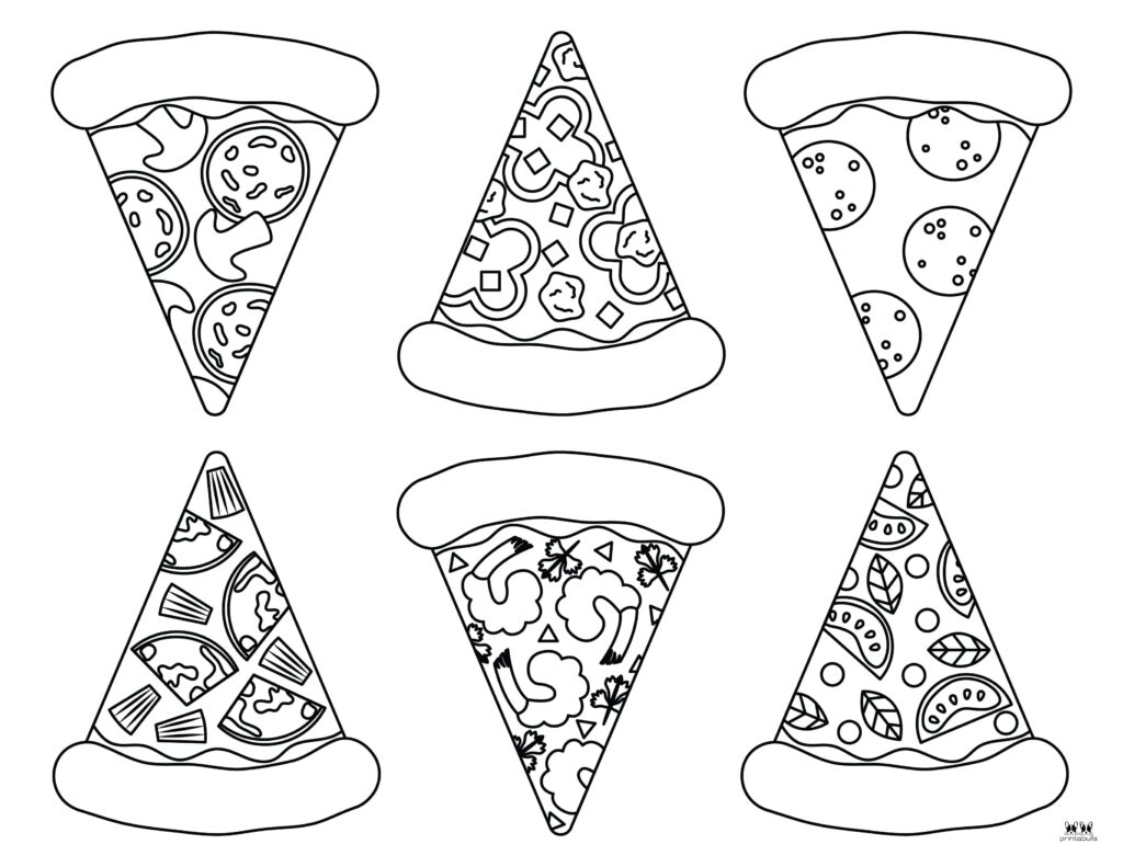 Pizza Coloring Pages 32 FREE Printables Printabulls