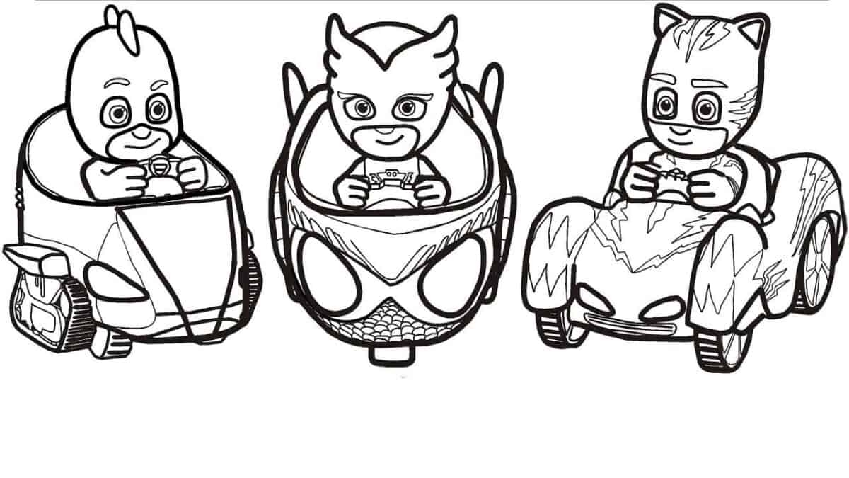 Pj Masks Printable Coloring Pages