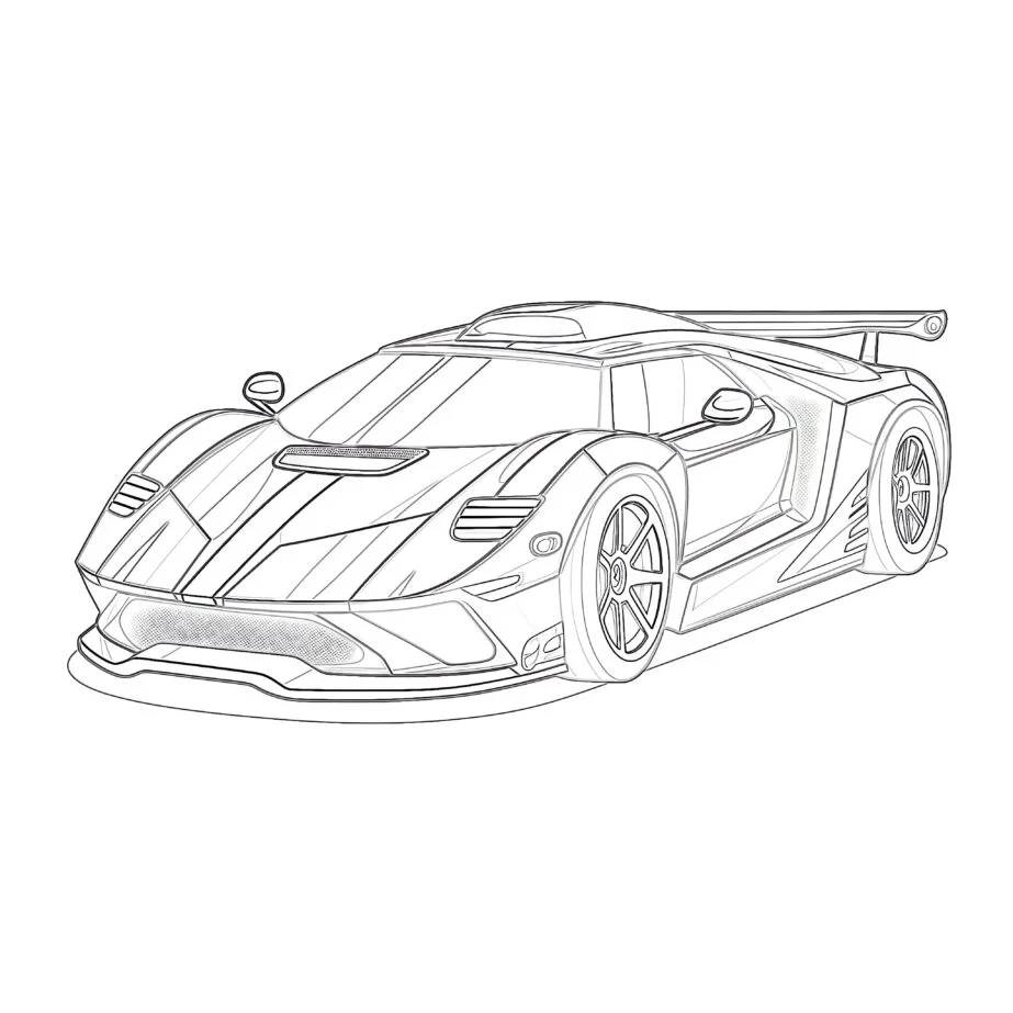 Police Supercar Coloring Pages Mimi Panda