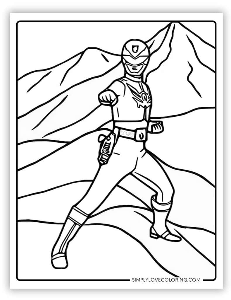 Free Coloring Pages Power Rangers