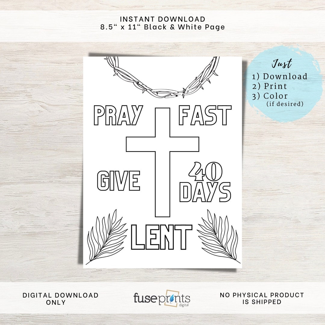 Free Printable Lent Coloring Pages