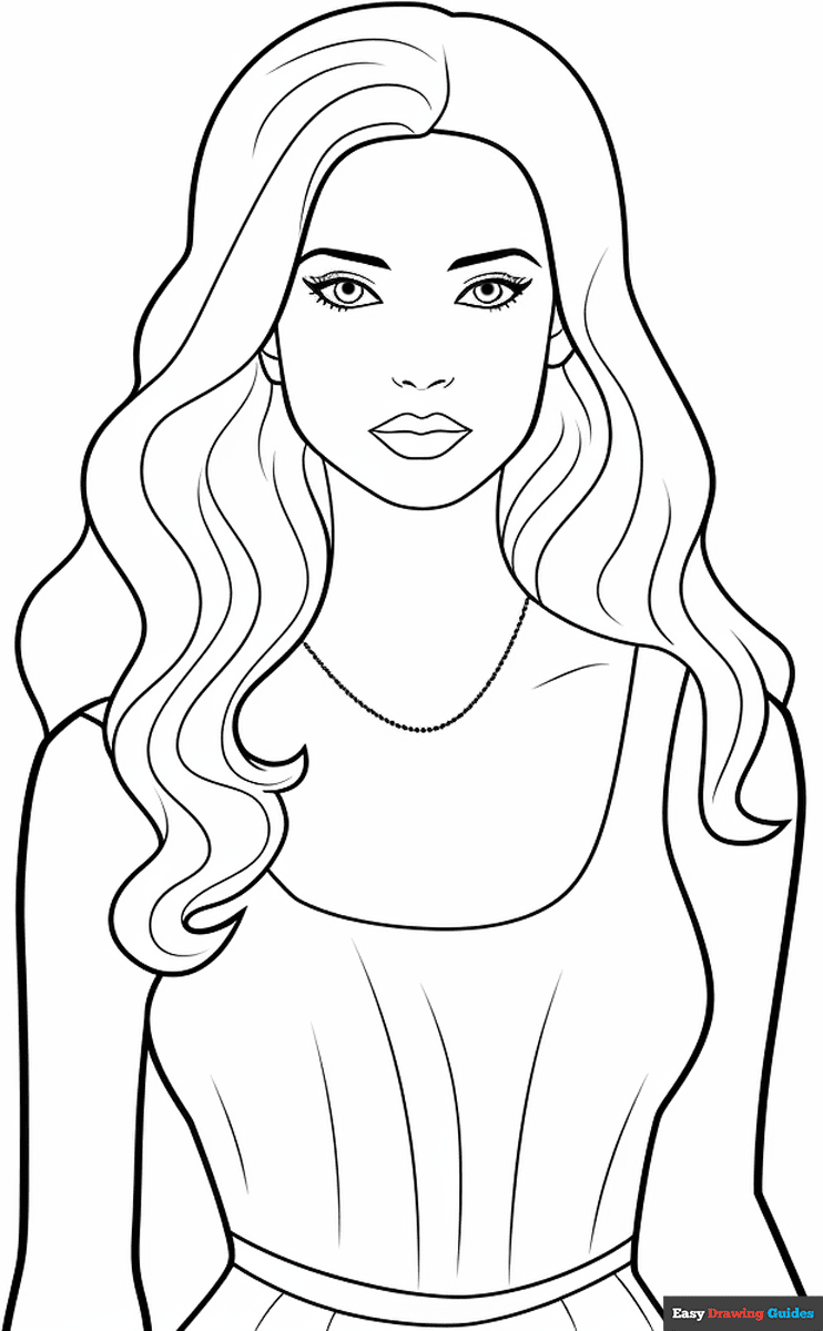 Barbie Free Coloring Pages
