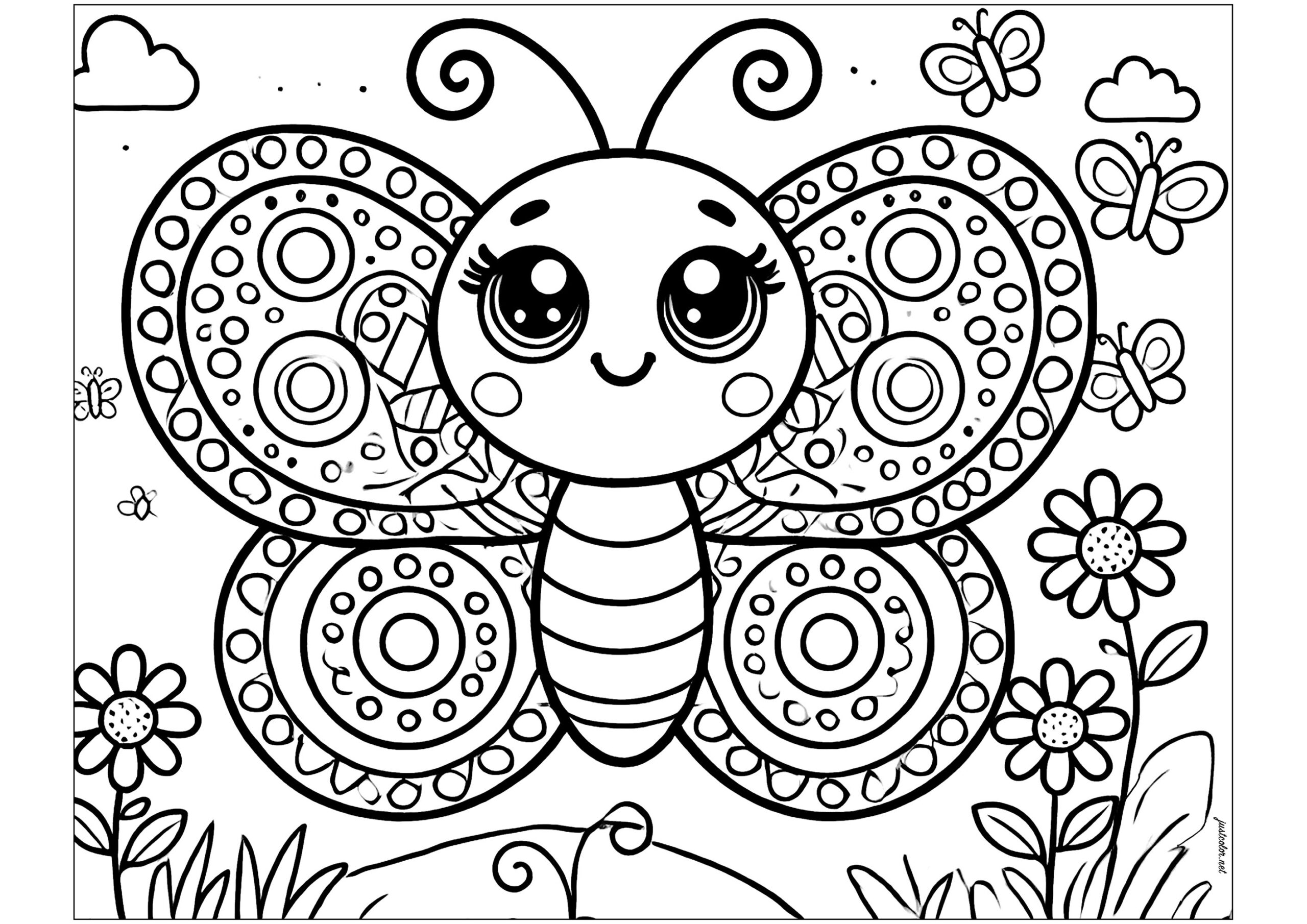 Butterfly Coloring Pages Free