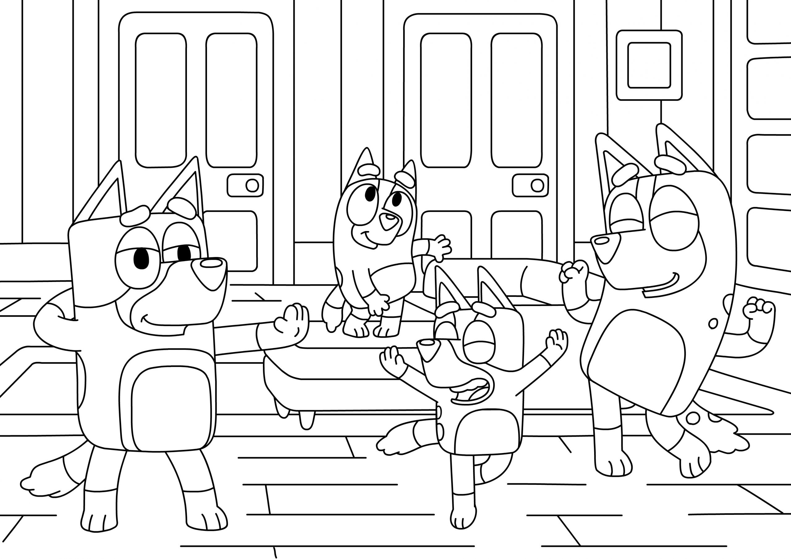 Bluey Coloring Page Printable