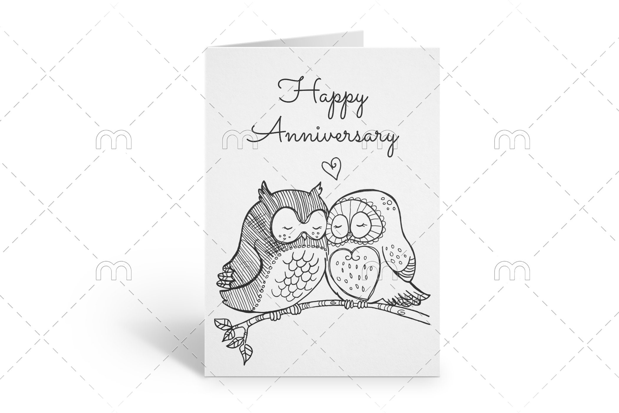 Printable Wedding Anniversary Coloring Pages