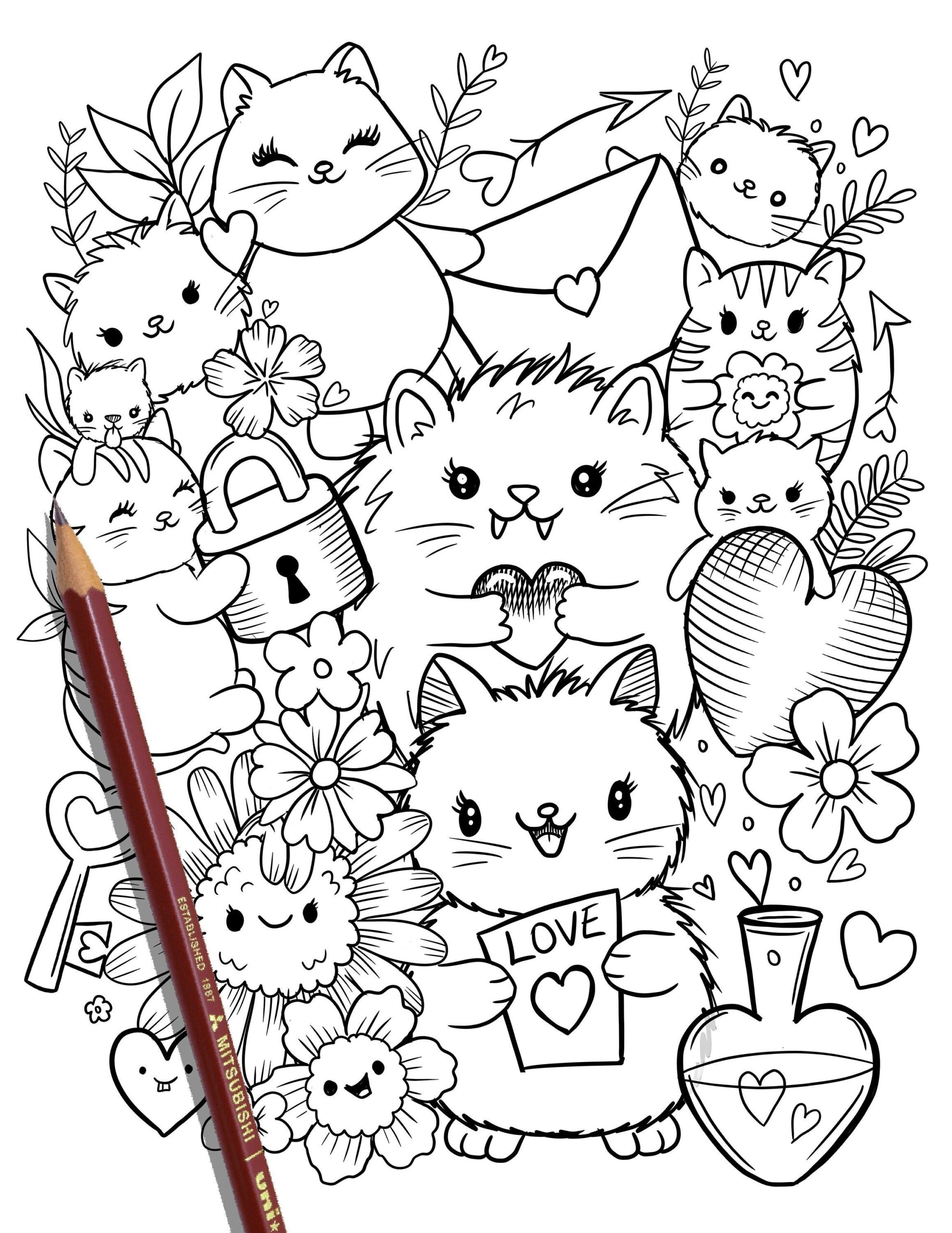 Printable Coloring Pages Of Cats