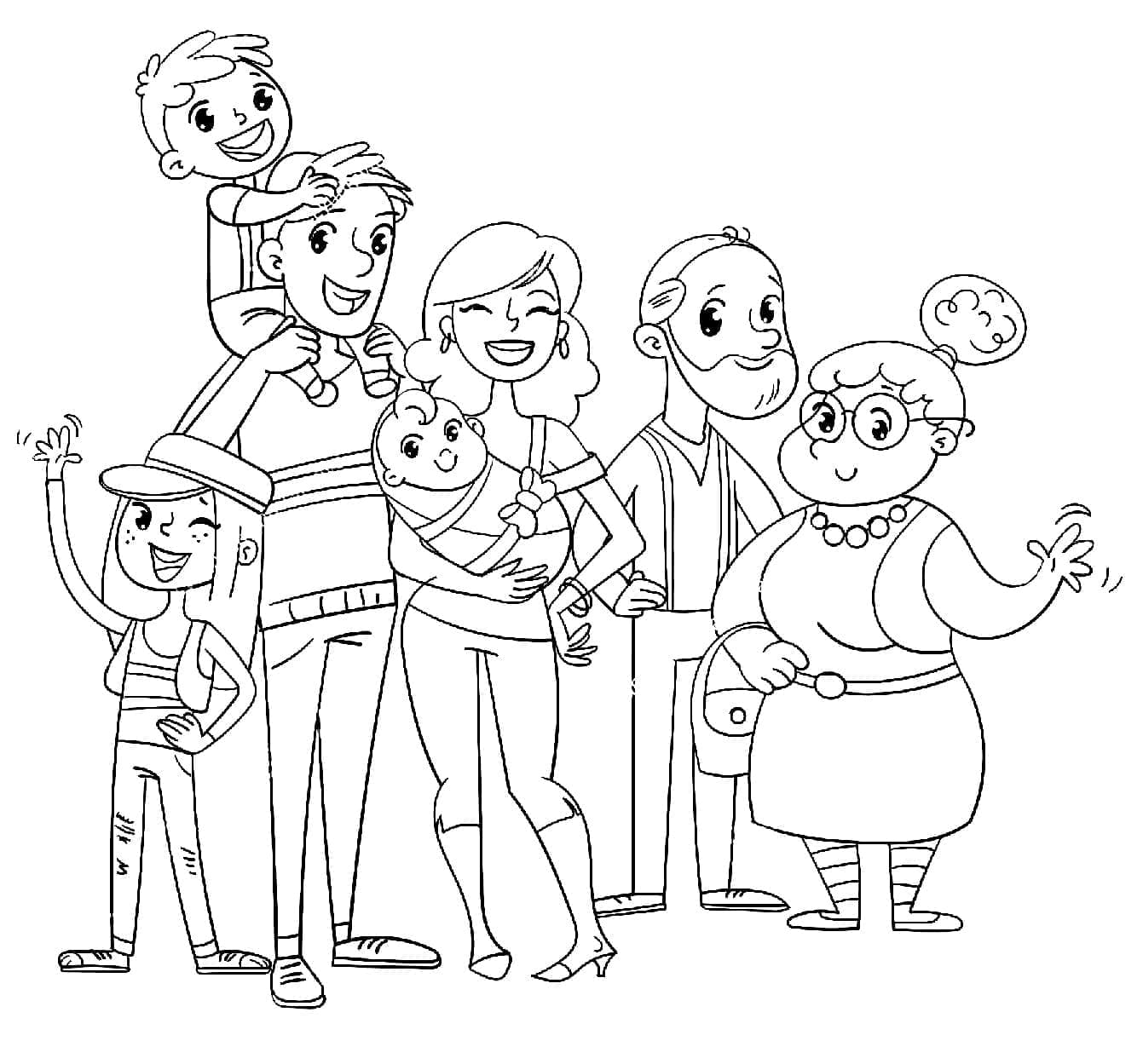 Printable Family Coloring Page Download Print Or Color Online For Free