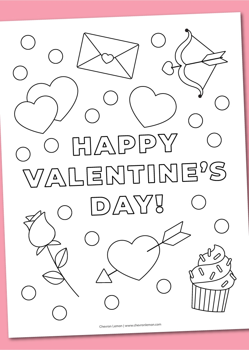 Valentine Day Coloring Pages Printable