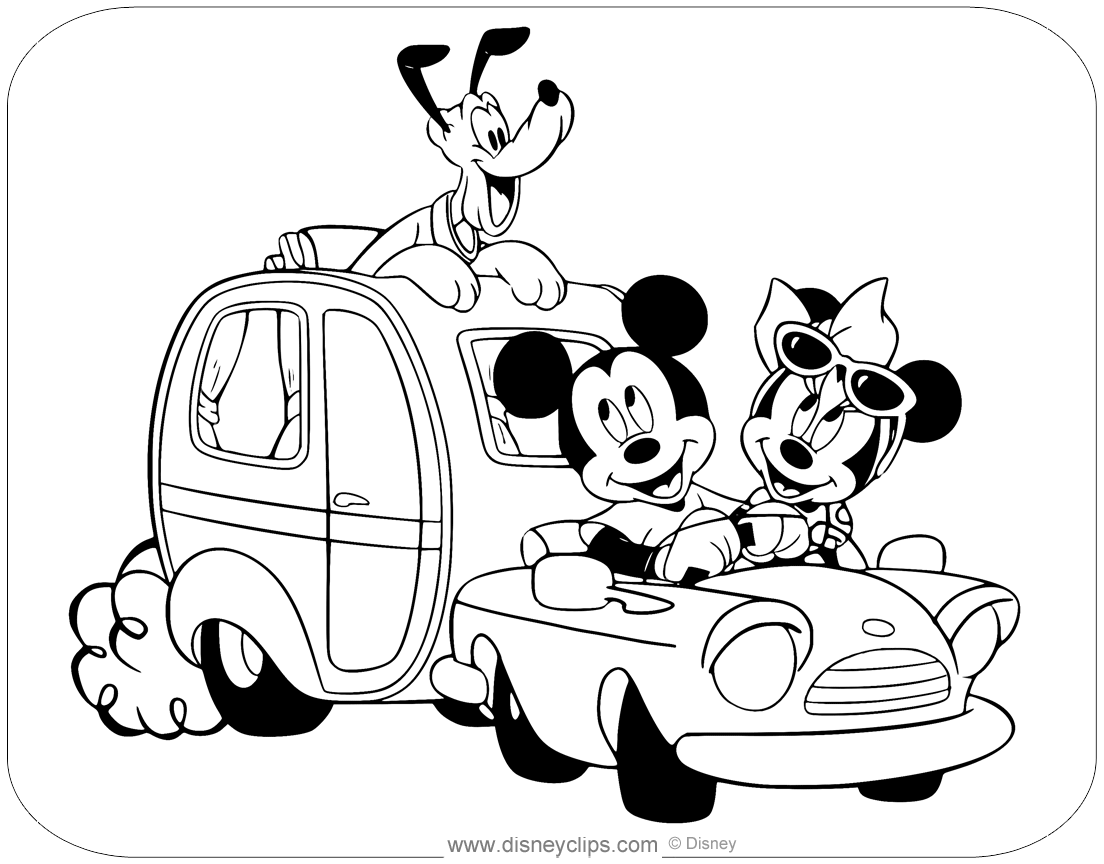 Printable Mickey Mouse Friends Coloring Pages Disneyclips