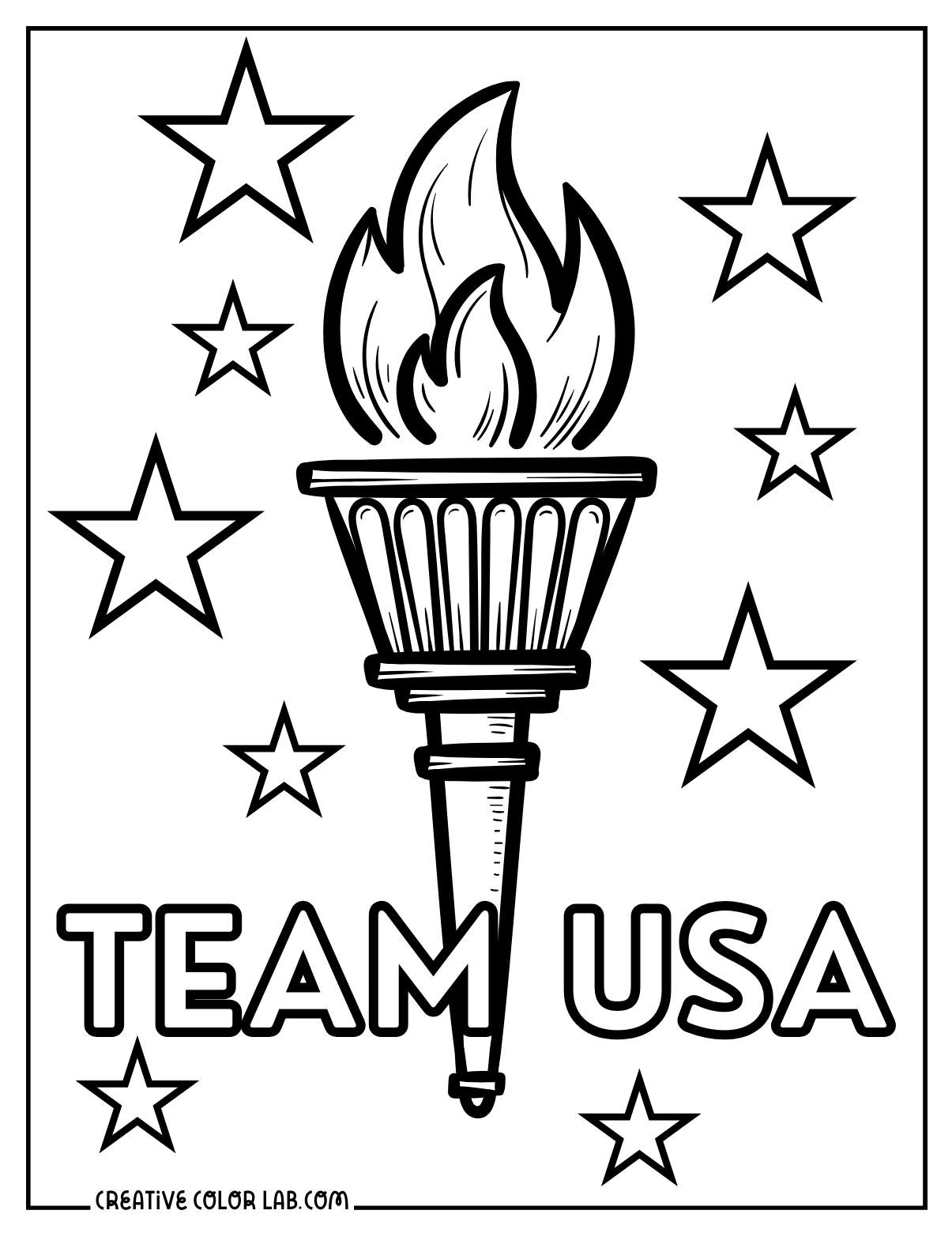 Printable Olympic Coloring Sheets