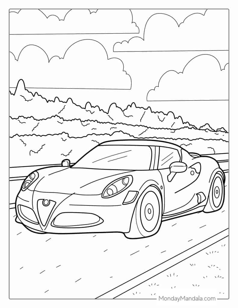 Printable Race Car Coloring Page Free Printable Coloring Pages Worksheets Library