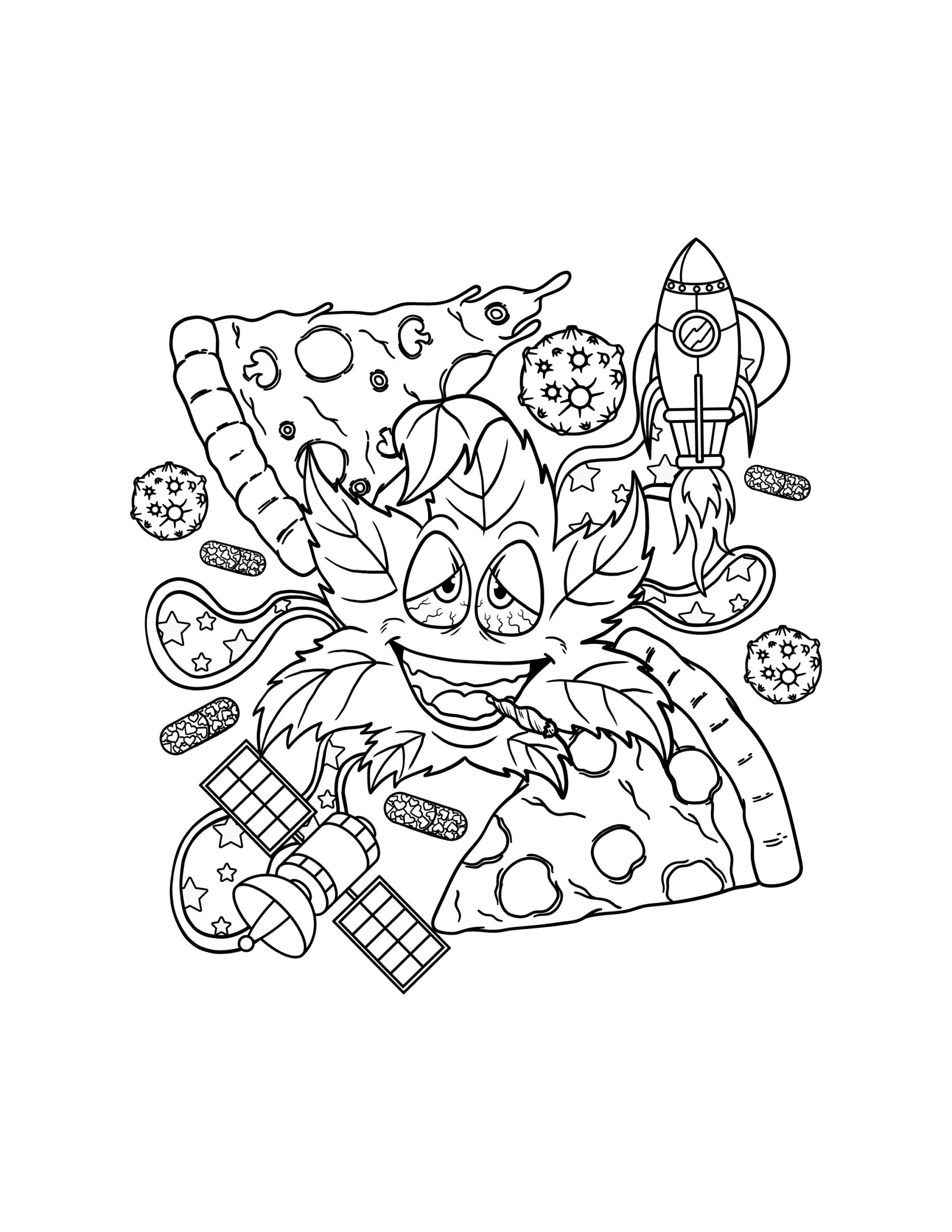 Printable Stoner Coloring Pages