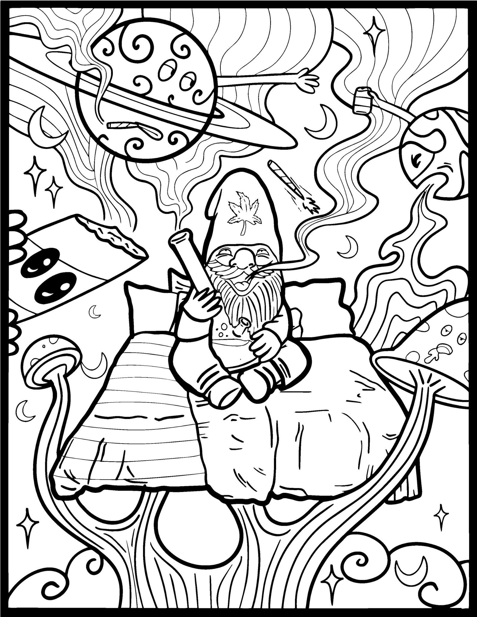 Weed Coloring Pages Printable